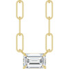 14 Karat Yellow Gold Lab Grown Diamond Solitaire Necklace 5/8 CT, 18 Inch - $1,258