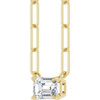 14 Karat Yellow Gold Lab Grown Diamond Solitaire Necklace 5/8 CT, 18 Inch - $1,258
