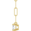 14 Karat Yellow Gold Lab Grown Diamond Solitaire Necklace 5/8 CT, 18 Inch - $1,258