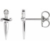Platinum .025 CTW Natural Diamond Dagger Earrings