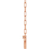 14 Karat Rose Gold Natural Diamond Arch Necklace 0.05 CTW, 18 Inch - $1,047