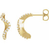 14K Yellow 1/5 CTW Natural Diamond 15.5 mm Hoop Earrings