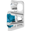 14K White Natural London Blue Topaz & .03 CT Natural Diamond Pendant