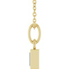 14 Karat Yellow Gold Natural Diamond Bezel to Set Necklace 1/10 CT, 16-18 Inch - $926