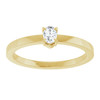 14K Yellow 1/6 CT Lab-Grown Diamond Ring 
