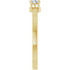 14K Yellow 1/6 CT Lab-Grown Diamond Ring 
