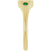 14K Yellow Engravable Natural Emerald Signet Ring