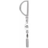 Platinum .03 CT Natural Diamond Love Charm/Pendant