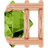 14K Rose 8 mm Natural Peridot Pendant