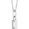 Platinum Lab Grown Diamond Bezel to Set Necklace 1/6 CT, 16-18 Inch - $1,307