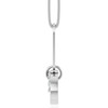 14 Karat White Gold Natural Diamond Charm Necklace 0.08 CTW, 16 Inch - $1,708