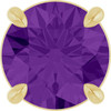 14K Yellow 6.5 mm Natural Amethyst Pendant
