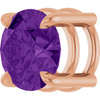 14K Rose 6.5 mm Natural Amethyst Pendant