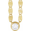 14 Karat Yellow Gold Natural Diamond Necklace 1/5 CT, 16 Inch - $1,617