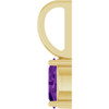 14 Karat Yellow Gold 6x4 mm Natural Amethyst Charm/Pendant