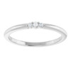 Sterling Silver .03 CTW Natural Diamond Stackable Ring 