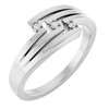 Sterling Silver .02 CTW Natural Diamond Ring