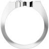 Sterling Silver .03 CT Natural Diamond Love Ring