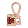 14K Rose 3 mm Natural Mozambique Garnet Pendant