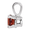 Platinum 3 mm Natural Mozambique Garnet Pendant