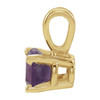 14K Yellow 4 mm Natural Amethyst Pendant