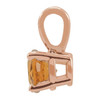 14K Rose 3 mm Natural Citrine Pendant