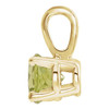 14K Yellow 4 mm Natural Peridot Pendant