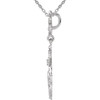 Sterling Silver Ruby 18" Necklace 