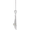 Sterling Silver Cultured White Freshwater Pearl Vintage-Inspired 16-18" Necklace
