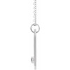 Sterling Silver Natural Black Spinel & .01 CTW Natural Diamond Aquarius Constellation 16-18" Necklace