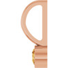 14K Rose Natural Citrine Charm/Pendant