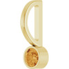 14 Karat Yellow Gold Natural Citrine Charm/Pendant