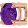 14K Rose 5.5 mm Natural Amethyst Pendant