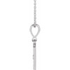 Sterling Silver Natural Diamond Sun Necklace 0.015 CT, 16-18 Inch - $201