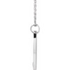 Sterling Silver Natural Diamond Engravable Necklace 0.015 CT, 16-18 Inch - $167