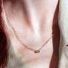 Sterling Silver 6x4 mm Natural Peridot Solitaire 16" Necklace