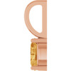 14K Rose 5x3 mm Natural Citrine Charm/Pendant