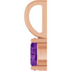 14 Karat Rose Gold 5x3 mm Natural Amethyst Charm/Pendant