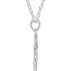 Sterling Silver Diamond Butterfly Necklace 0.025 Carat, 18 Inch - $178