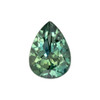 0.93 Carat Blue Green Sapphire Gemstone, Pear Shape, 6.9 x 5 mm
