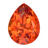 4.63 Carat Orange Garnet Gem, Spessartite Variety, Pear Shape, 11.4 x 8.8 mm