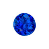 0.57 Carat Blue Sapphire Gem, Round Shape, 5.3 x 5.3 mm