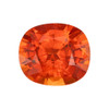 2.10 Carat Luxury Natural Orange Spessartite Garnet Cushion Cut Loose Gemstone 8 x 7mm