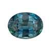 2.01 Carat Fine Blue Green Sapphire Gemstone, Oval Cut, 8.8 x 6.6 mm