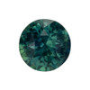 2.27 Carat Medium Rich Green Sapphire Gem, Round Shape, 7.1 x 7.1 mm
