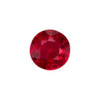 0.50 Carat Fine Ruby Gemstone, Round Shape, 4.6 mm