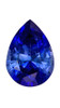 0.76 Carat Pretty Vivid Blue Sapphire Gemstone, Pear Shape, 6.9 x 5 mm