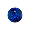 0.94 Carat Pretty Vivid Blue Sapphire Gemstone, Round Shape, 5.9 x 5.9 mm