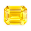 4.06 Carat Super Yellow Sapphire Gemstone, Octagon Cut, 9.6 x 8 mm