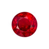 1.52 Carat Vivid Rich Red Ruby Round Cut Loose Gemstone